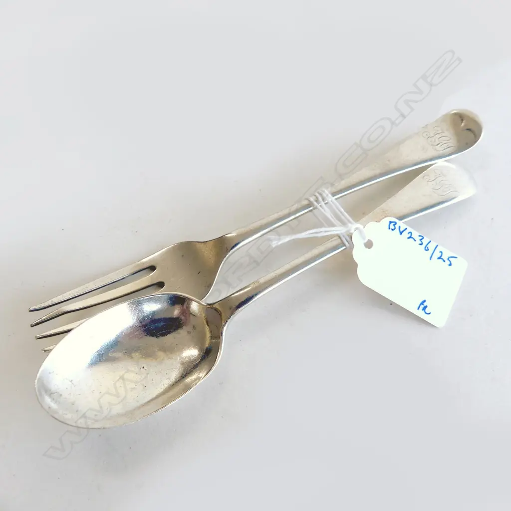 S/S CHRISTING SPOON & FORK 67GRAMS Image 1++