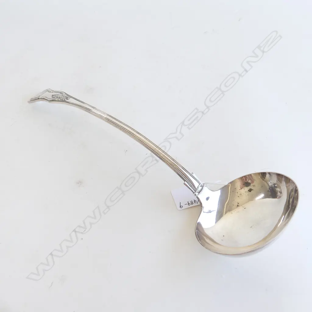 QUALITY G.H SILVER PLATE KINGS PATTERN SOUP LADLE L 340MM Image 1++