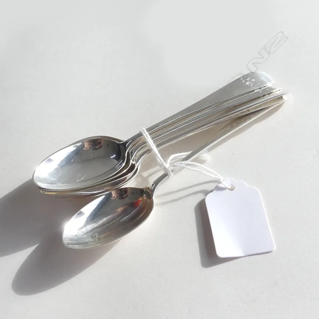SET 6 VICT. SILVER TEASPOONS LONDON 1888. 88.8gms Image 1++