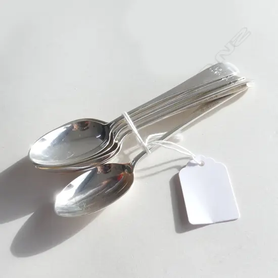 SET 6 VICT. SILVER TEASPOONS LONDON 1888. 88.8gms