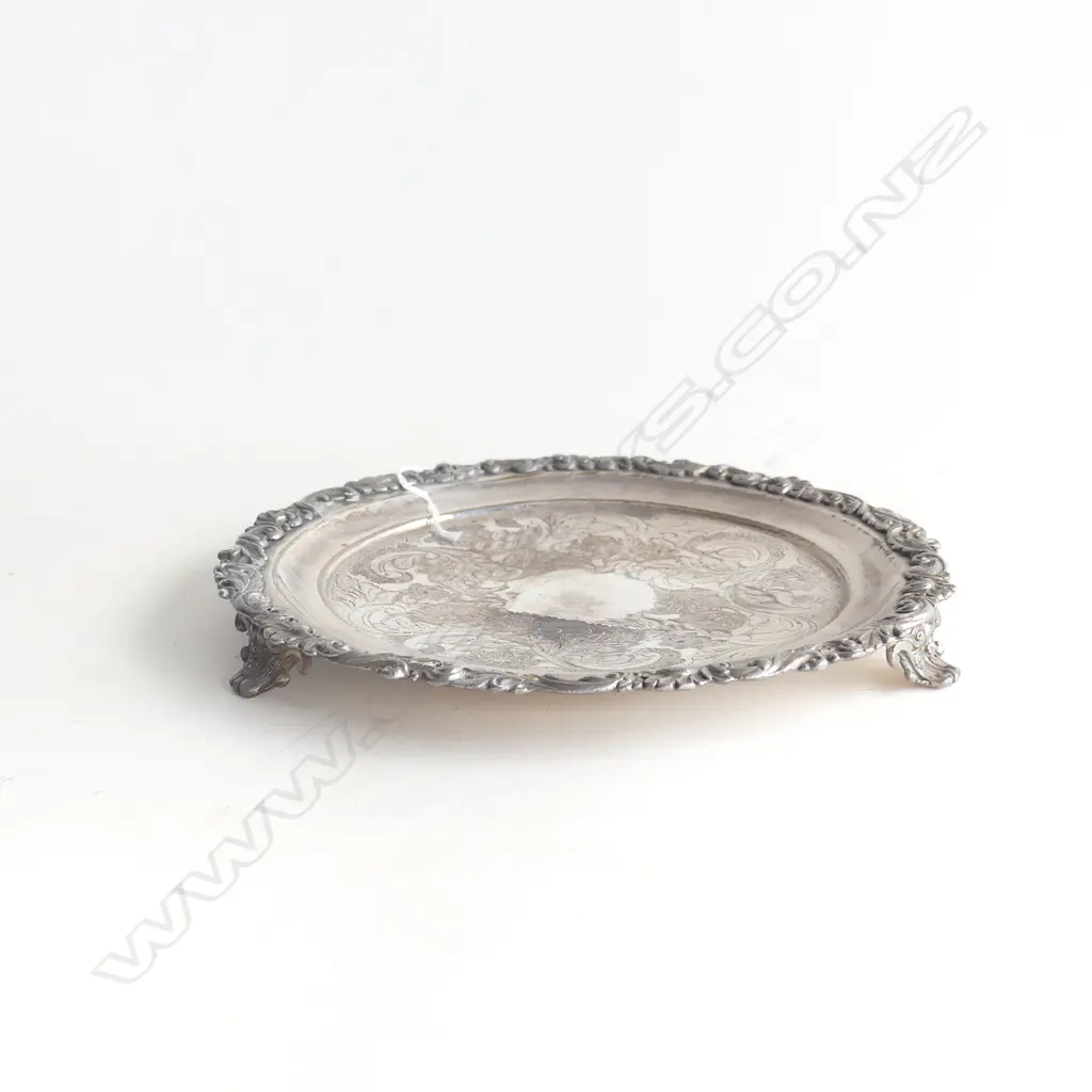 WILLIAM IV SHEFFIELD PLATE WAITER TRAY. DIA 210MM Image 1++