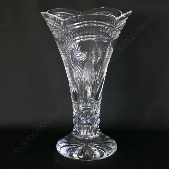 WATERFORD CRYSTAL LGE IMPRESSIVE TRUMPET VASE H.355mm