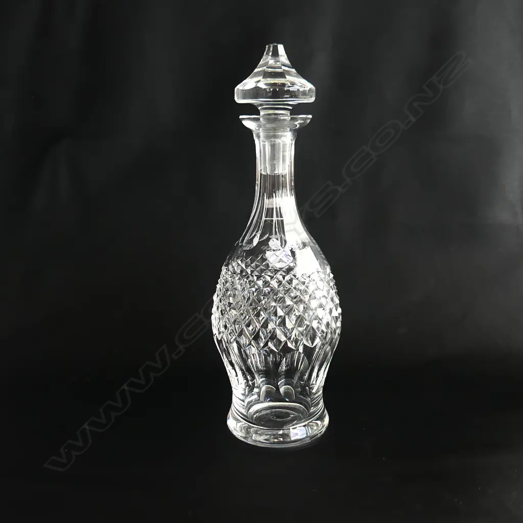 WATERFORD TALL CRYSTAL DECANTER. H.330mm Image 1++