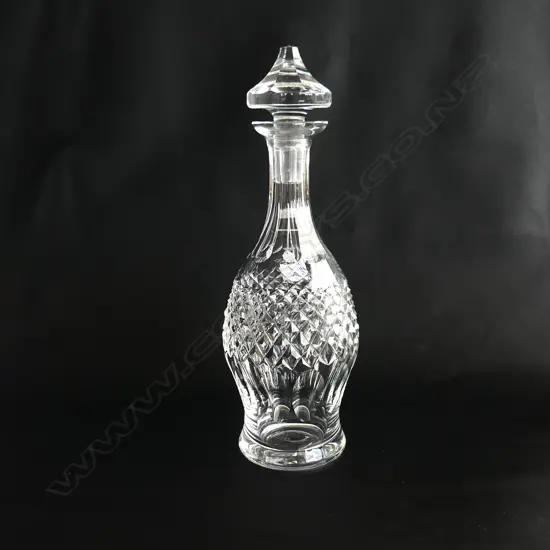 WATERFORD TALL CRYSTAL DECANTER. H.330mm
