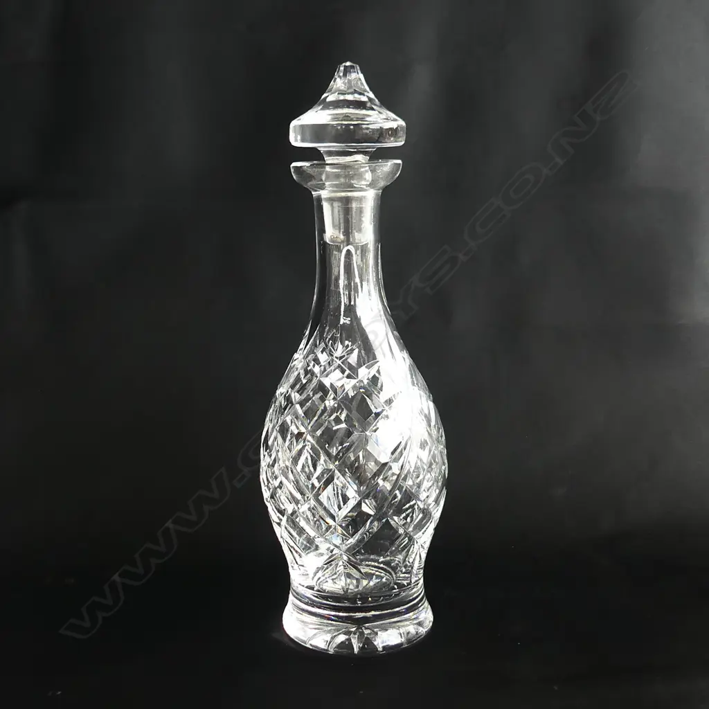WATERFORD TALL CRYSTAL DECANTER. H.330mm Image 1++