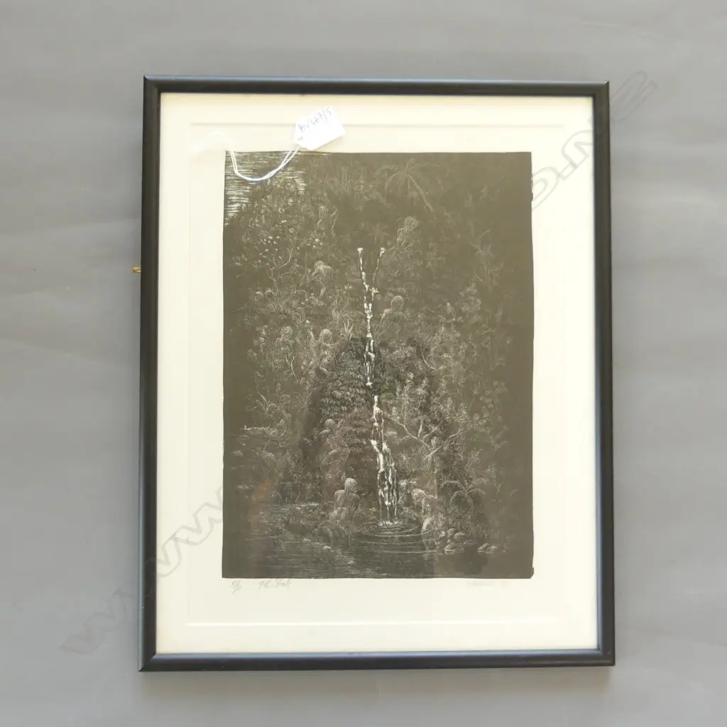 '4TH STATE' ETCHING SIGNED PARKISS 90 5/11 370x280mm Image 1++