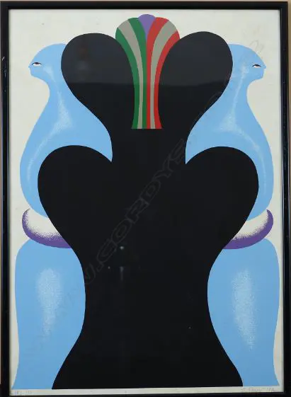REME, Jorg (Dutch 1941-), Abstract, Ltd Ed Screen-print 50/100, signed & dated 1970, 600mm x 440mm Image 1++