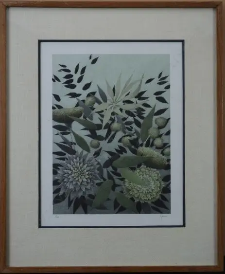 KIPNISS, Robert (US 1931-), Flowers, Ltd Ed Screen-print 31/50, signed, 400mm x 320mm Image 1++