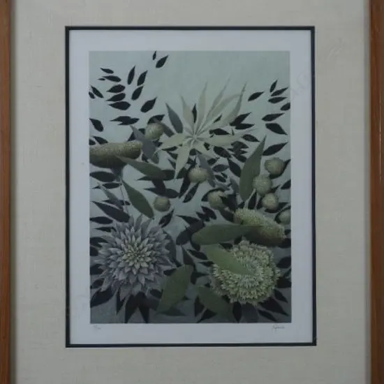 KIPNISS, Robert (US 1931-), Flowers, Ltd Ed Screen-print 31/50, signed, 400mm x 320mm