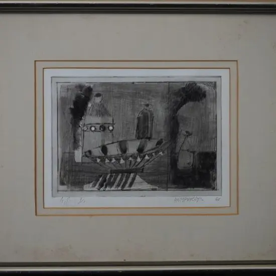 HUMPHREYS, Ian (UK 1956-), Still Life, Etching, Artist's Proof 1/1, signed & dated 1986, 240mm x 310mm