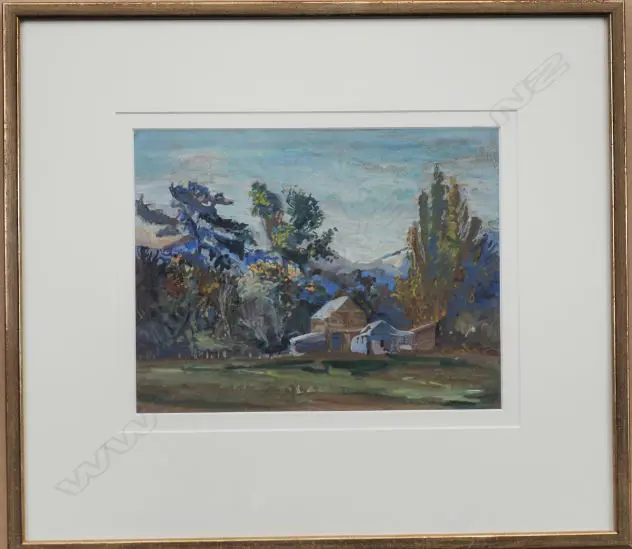 STILL, Mabel (NZ 1872-1956), Wellington Rural Scene, W/C, signed, 220mm x 28.50mm Image 1++