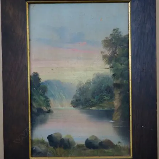 GARRATT, Henry Thomas (NZ 1875-1953), Landscape, Oil on board, signed, 440mm x 300mm