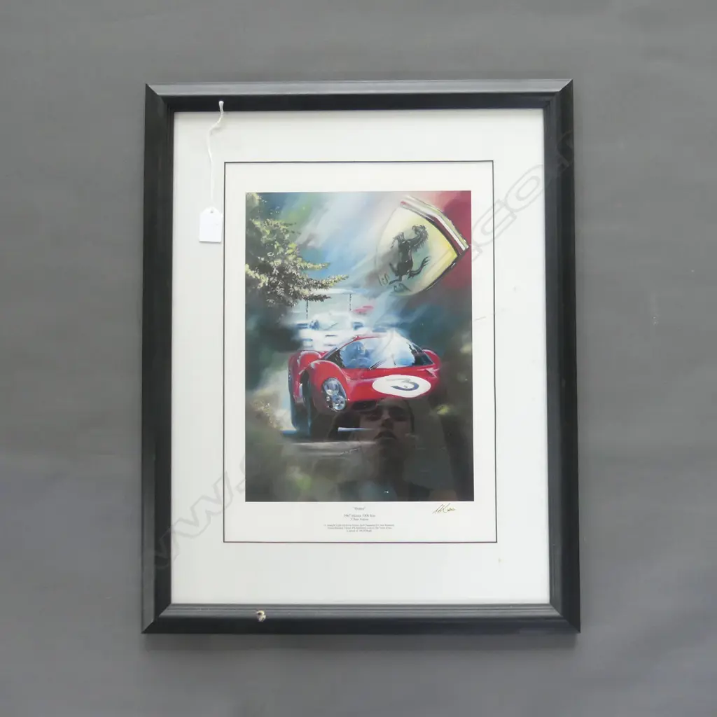 DON PACKWOOD PRINT 'MONZA' CHRIS AMON RACING 325x240mm Image 1++