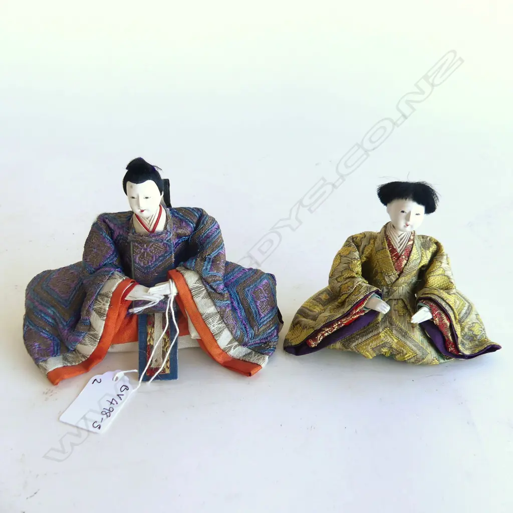 PR JAPANESE FIGURES IN TRADITIONAL DRESS H. 120MM Image 1++