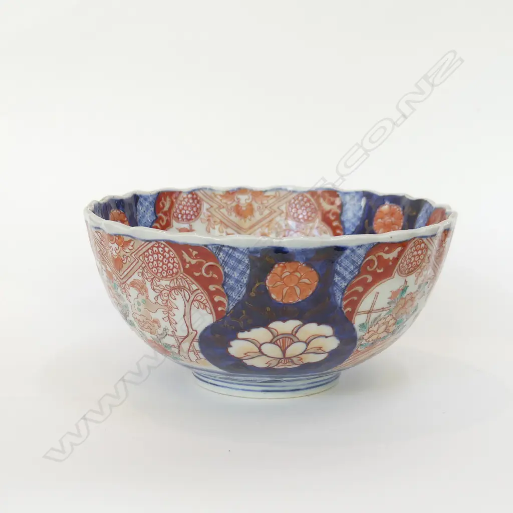 JAPANESE IMARI BOWL 220mm dia (20017) Image 1++