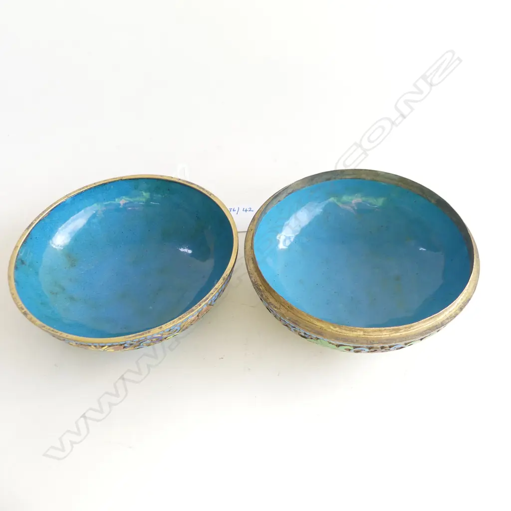 CLOISONNE CHINESE LIDDED CIRCULAR BOX 120mm dia Image 1++