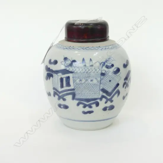 B/W GINGER JAR H.150mm