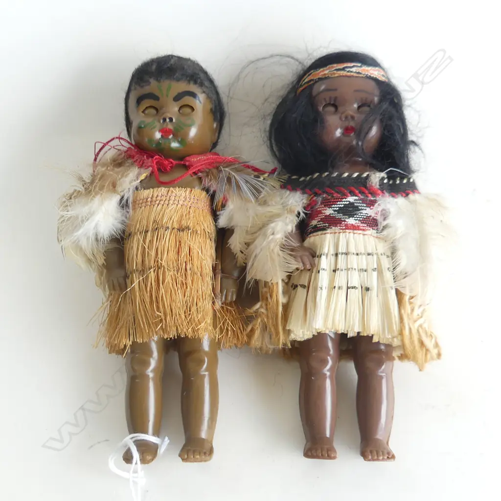 PR VINTAGE MAORI DOLLS H.160mm Image 1++