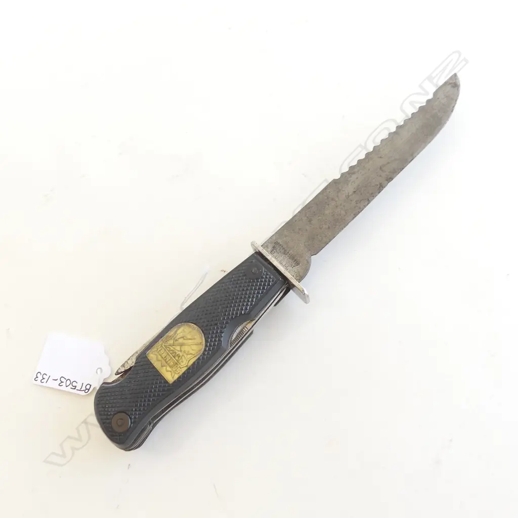 GERMAN COMBINATION KNIFE, INCL 4 ATTACHMENTS, SOLINGEN L. 230MM Image 1++