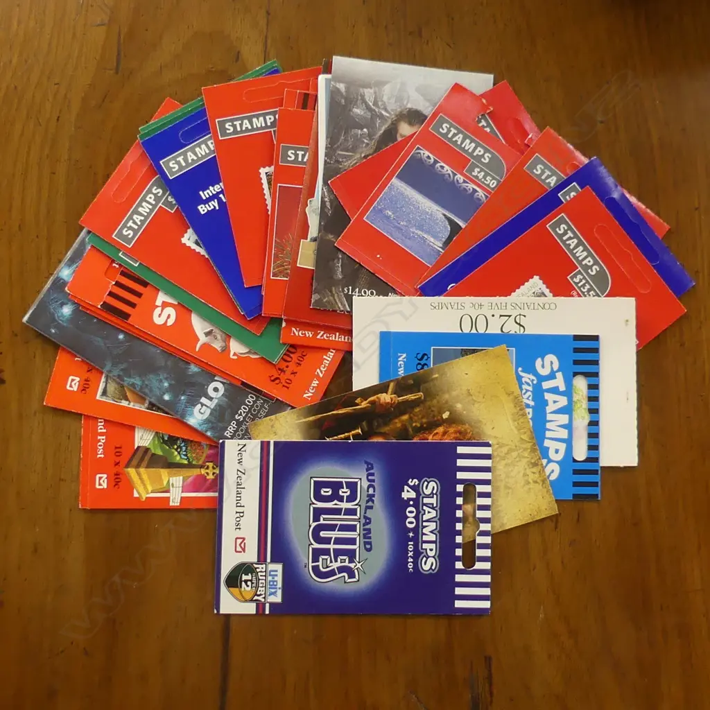 BAG NZ POST STAMP BOOKLETS, $200 FACE VALUE Image 1++