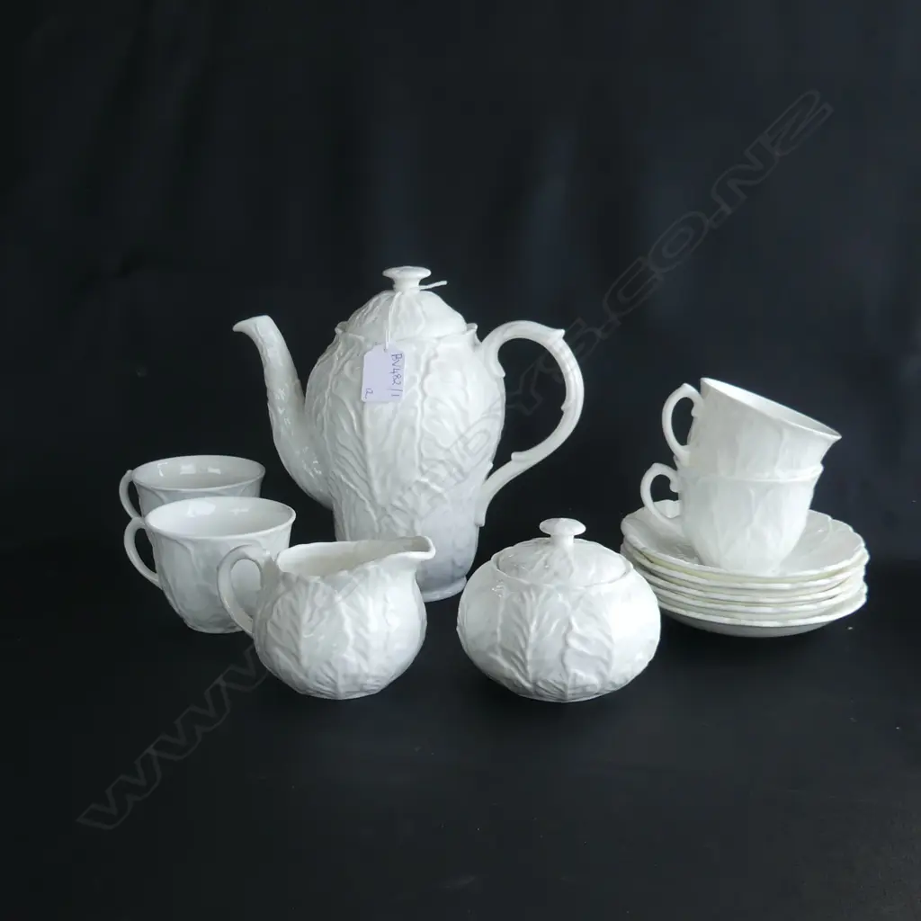 13 PCE COALPORT COUNTRYWARE COFFEE SET; 4 CUPS, 6 SAUCERS, MILK, SUGAR & COFFEE POT H.195MM as new... Image 1++