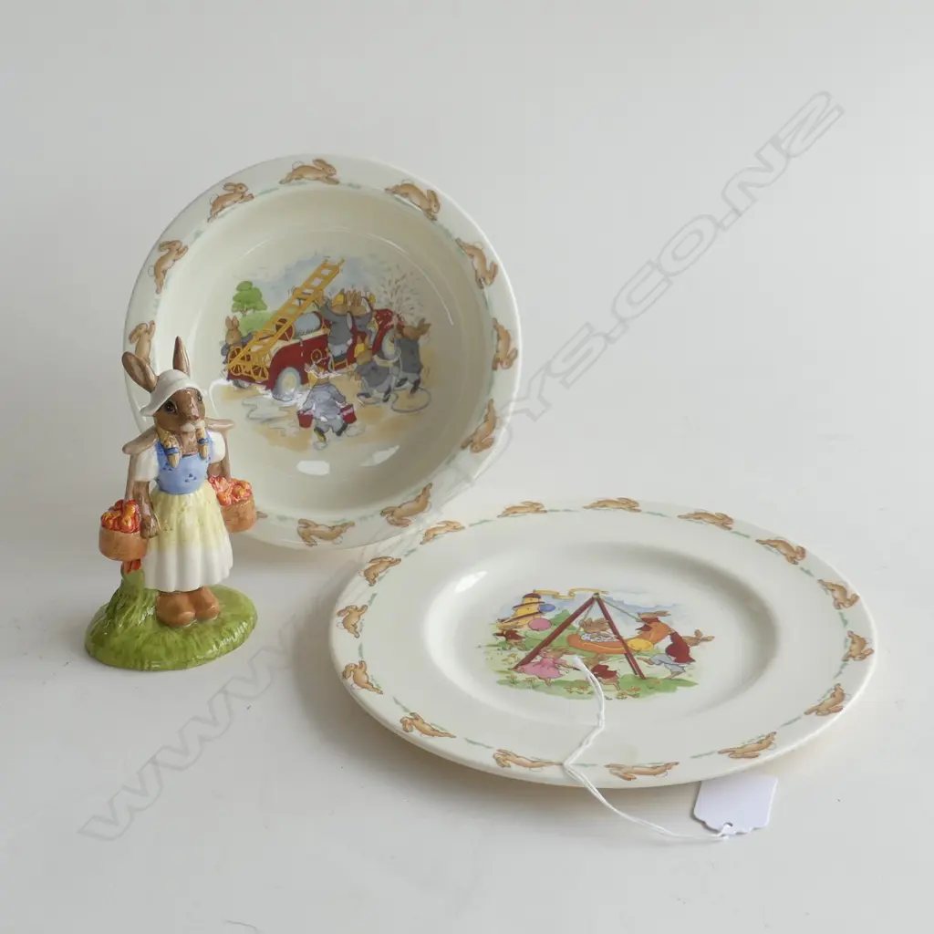 R.D. BUNNYKINS PLATE/BABY BOWL/DUTCH GIRL BUNNYKINS Image 1++