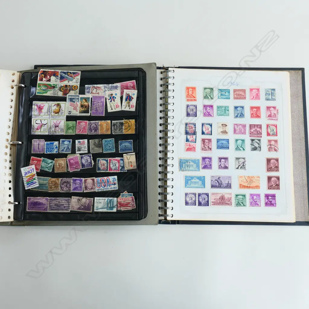 COMPREHENSIVE USA STAMP ALBUM 1851 ONWARD & ANOTHER ALBUM Image 1++
