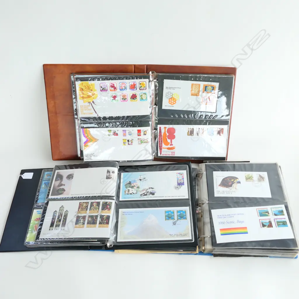 3 STAMP ALBUMS FIRST DAY COVERS Image 1++