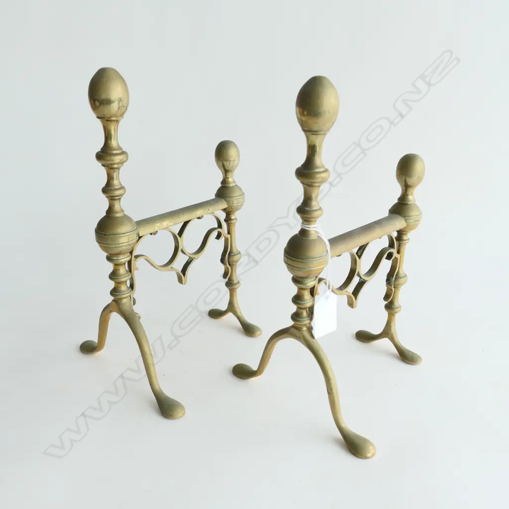 PR BRASS FIRE DOGS H.265mm Image 1++