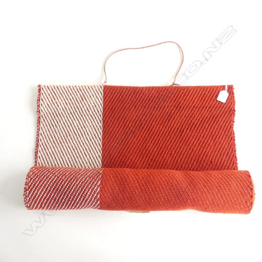 RED & WHITE WOOL WEAVING  Image 1++