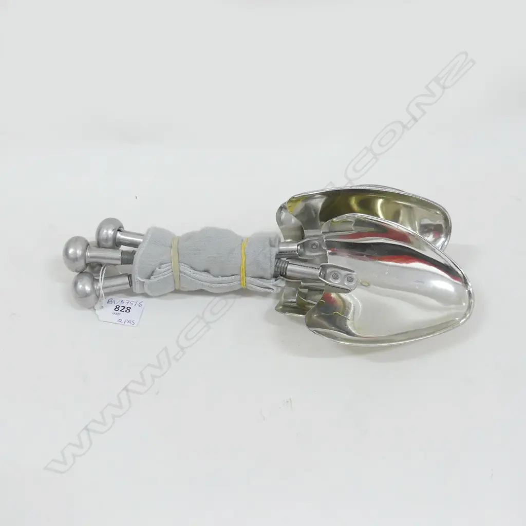 2 PRS SILVER METAL SHOE TREES Image 1++