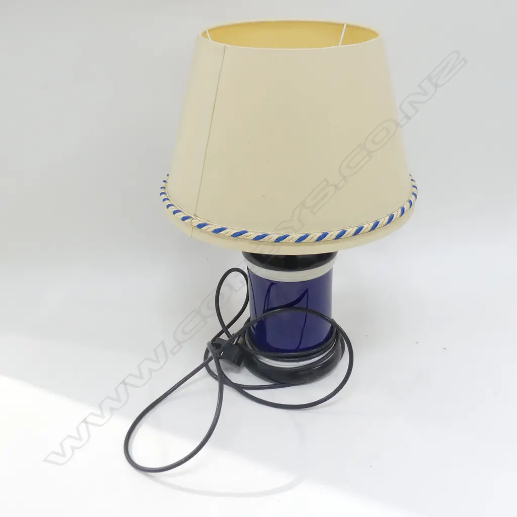 LAMP w. BLUE CERAMIC BASE H.440mm Image 1++