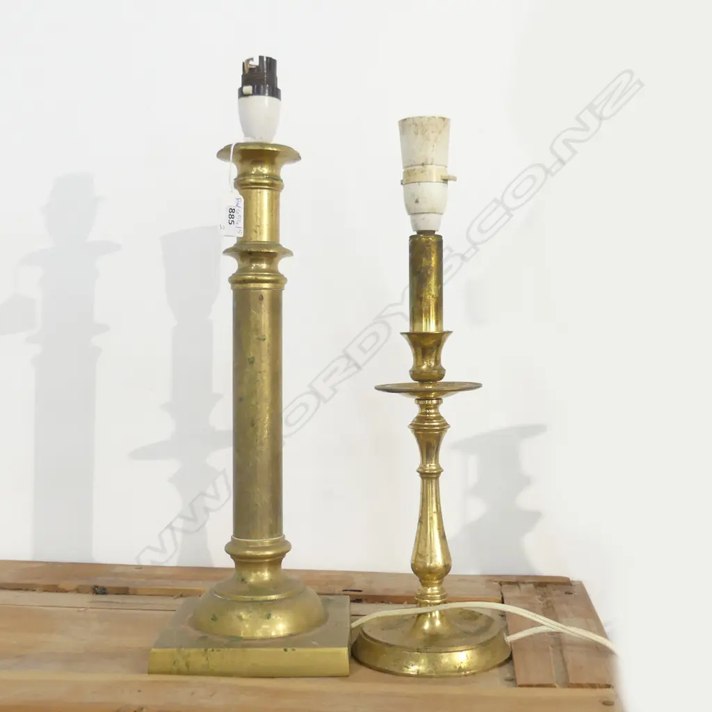 2 BRASS LAMPS H.450mm Image 1++