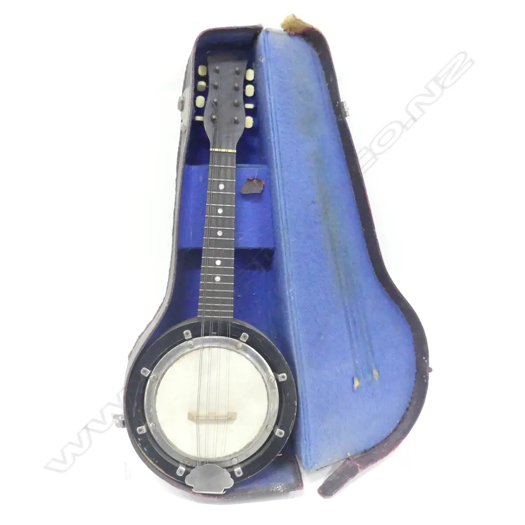 CASED VINTAGE BANJO L.580mm Image 1++
