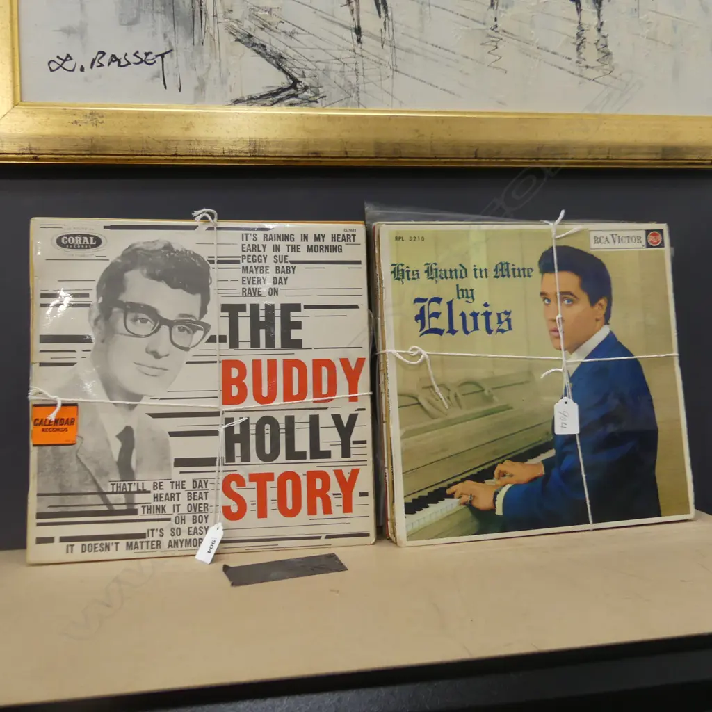 COLLECTION ASST. RECORDS; ELVIS, BUDDY HOLLY ETC Image 1++