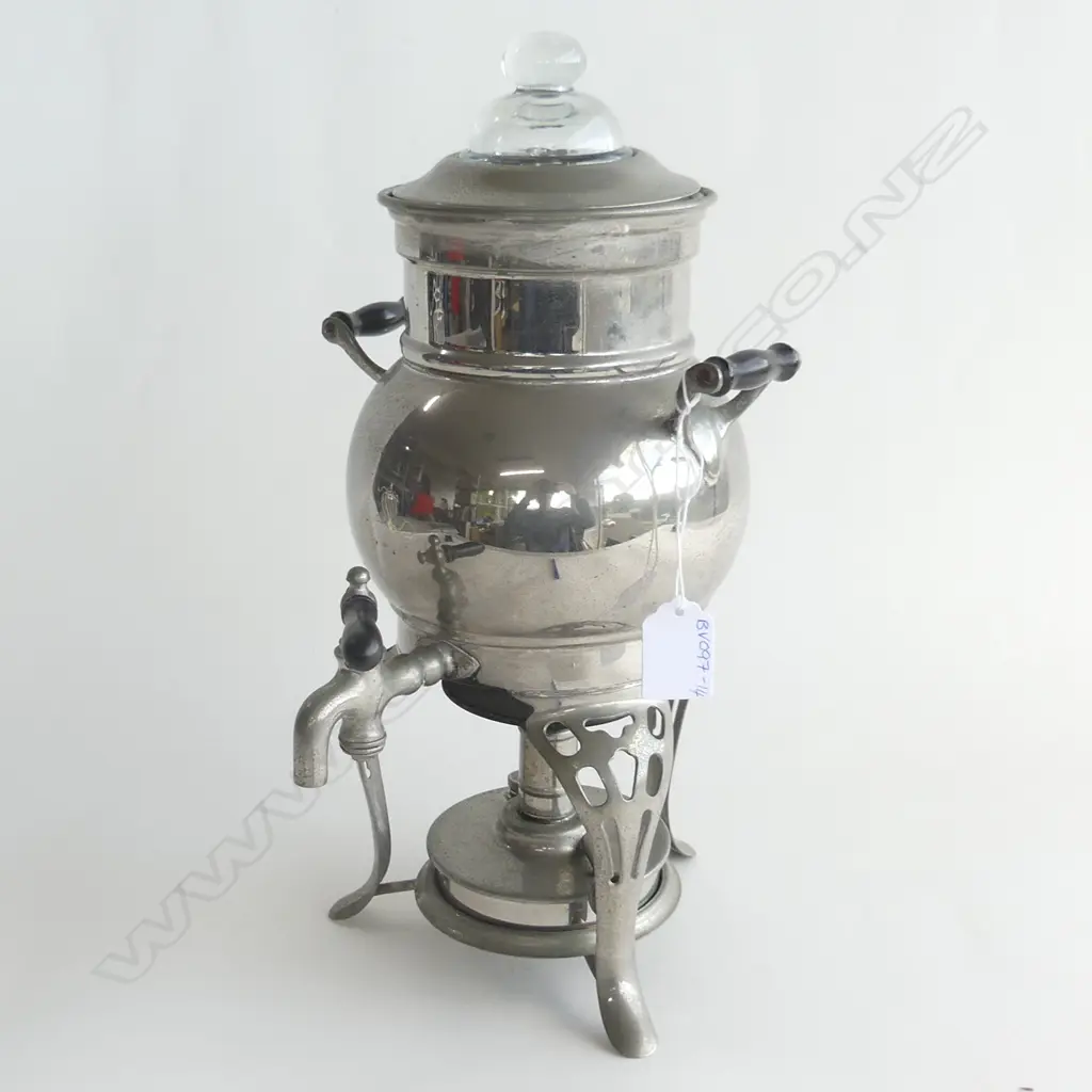 VINTAGE SILVER PLATE SAMOVAR H.  350MM Image 1++