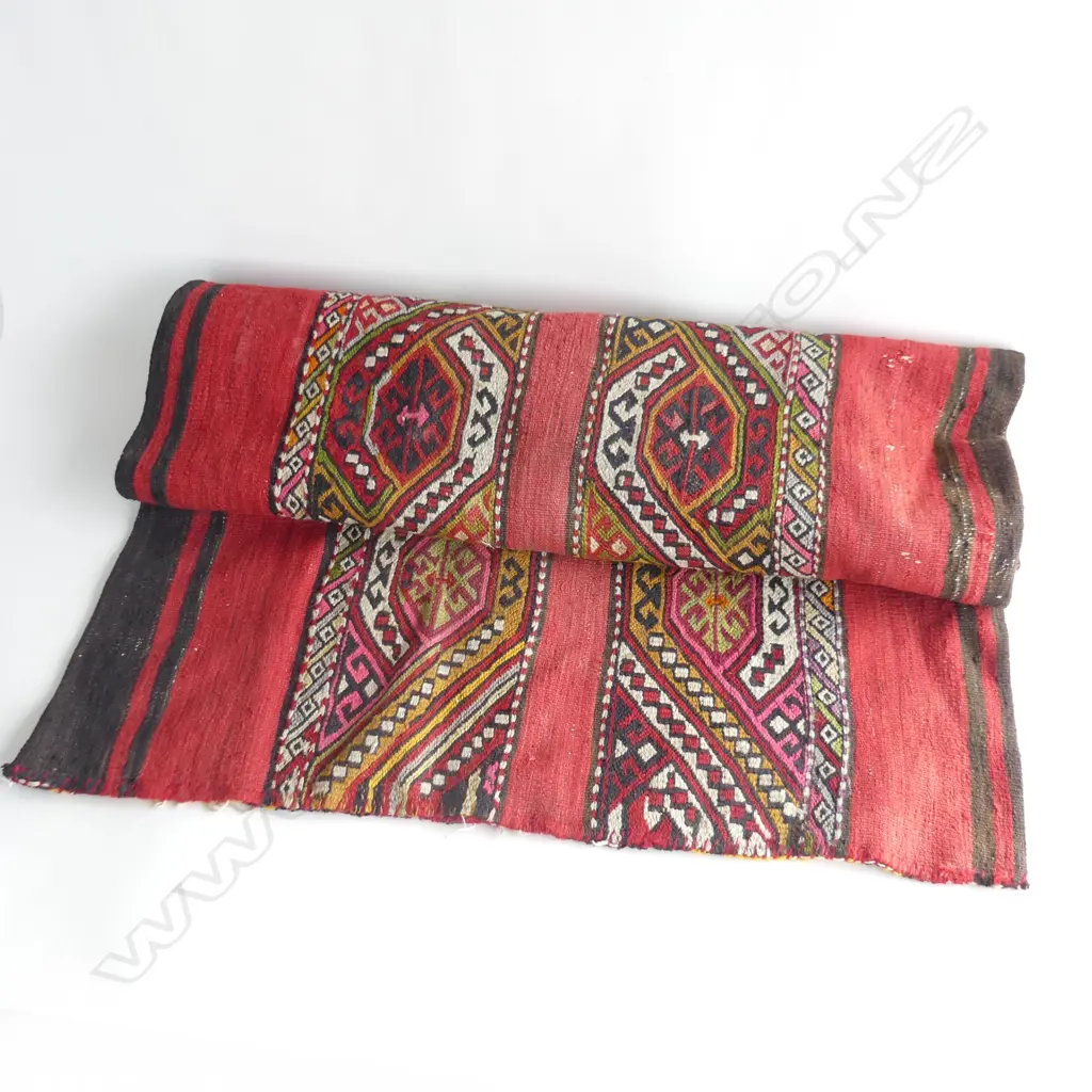 OLD TURKISH KELIM GRAIN BAG / CUSHION COVER 130 X 80mm Image 1++