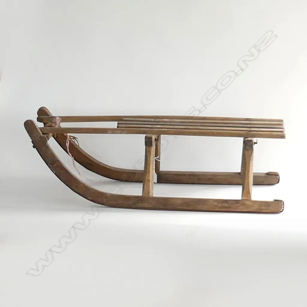 VINTAGE WOODEN SLEIGH L.850mm Image 1++