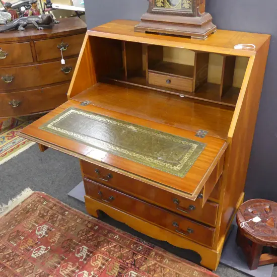GEORGIAN STYLE DROP FRONT DESK 750x440x990mm