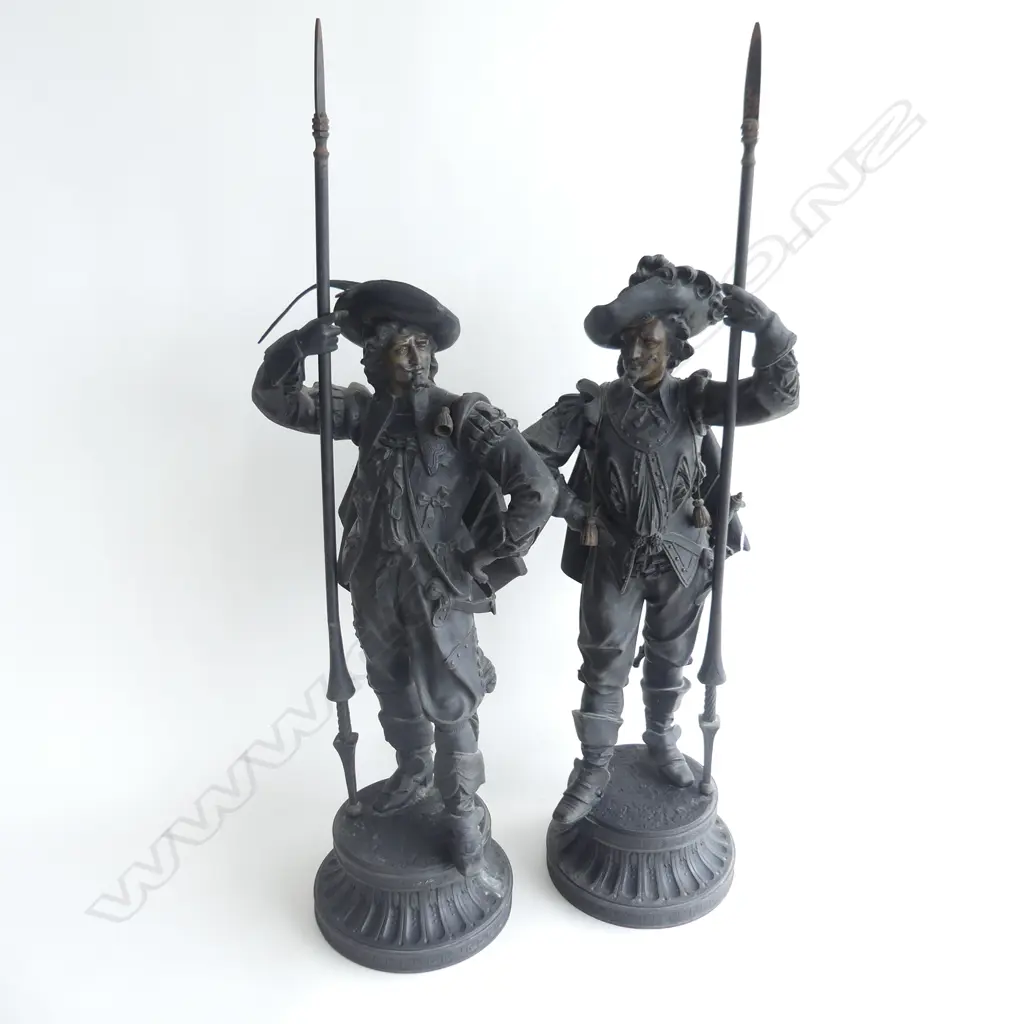 PR VICTORIAN SPELTER SPANISH FIGURES H.780mm Image 1++