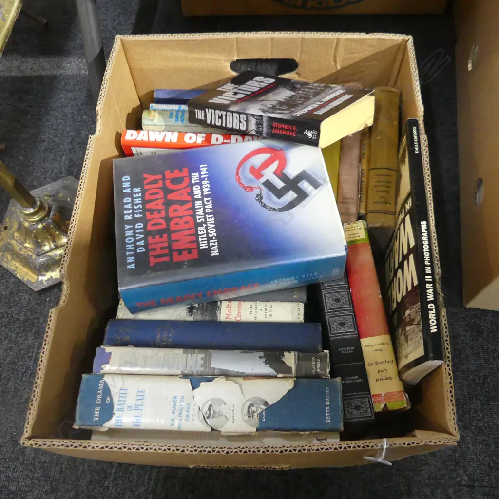 BOX OF BOOKS WWII D. DAY + NAVAL Image 1++