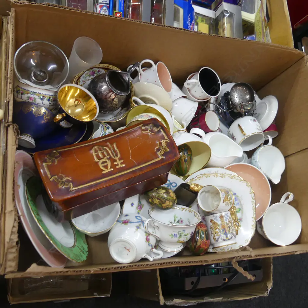 BOX LOT ASST. CHINA; TEA C/S ETC Image 1++