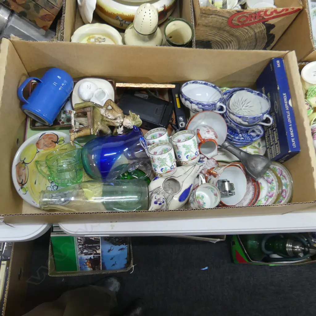 BOX LOT ASST. CHINA (ORIENTAL ETC), CAMERA ETC Image 1++