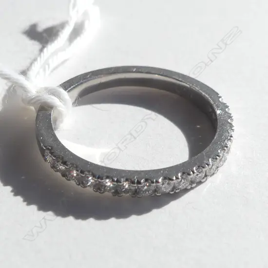 PLATINUM AND DIAMOND BAND 0.33ct TDW with valuation 