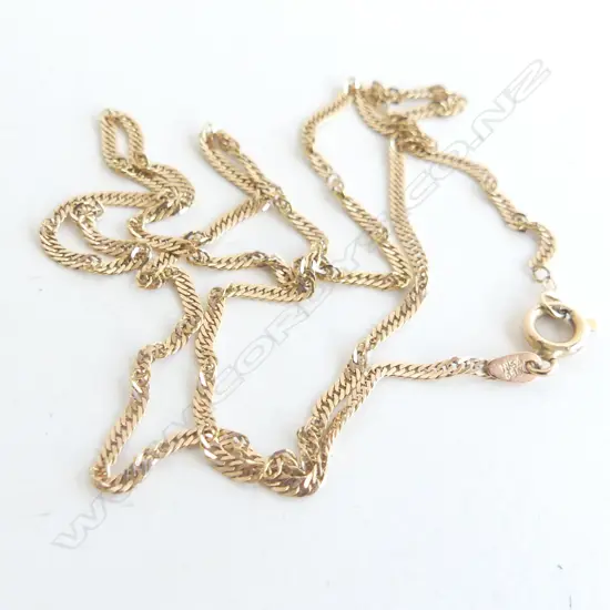 14CT GOLD CHAIN (broken) 2.2 GRAMS 46CM