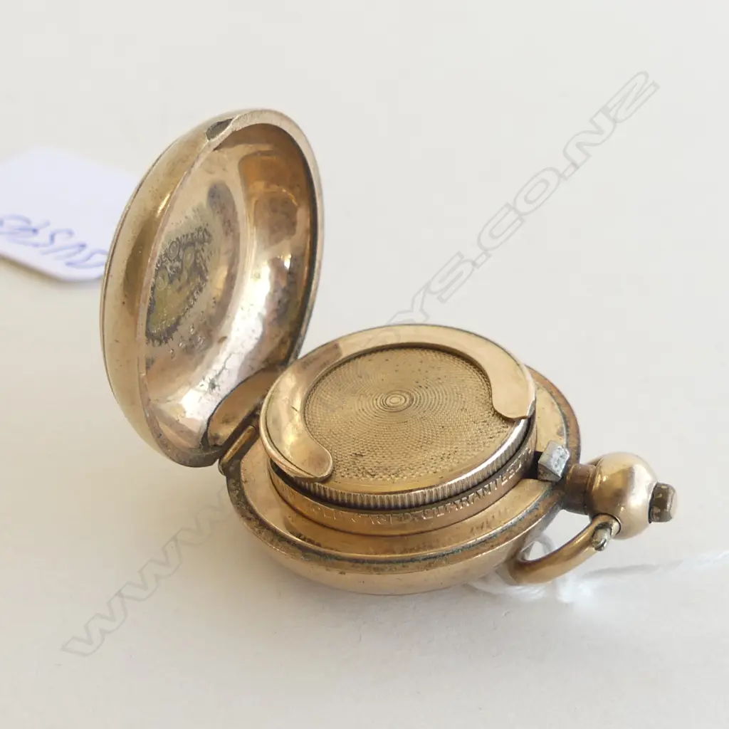 ROLLED GOLD ANTIQUE SOVEREIGN CASE V.FINE RADIATING ENGRAVING (20315) Image 1++