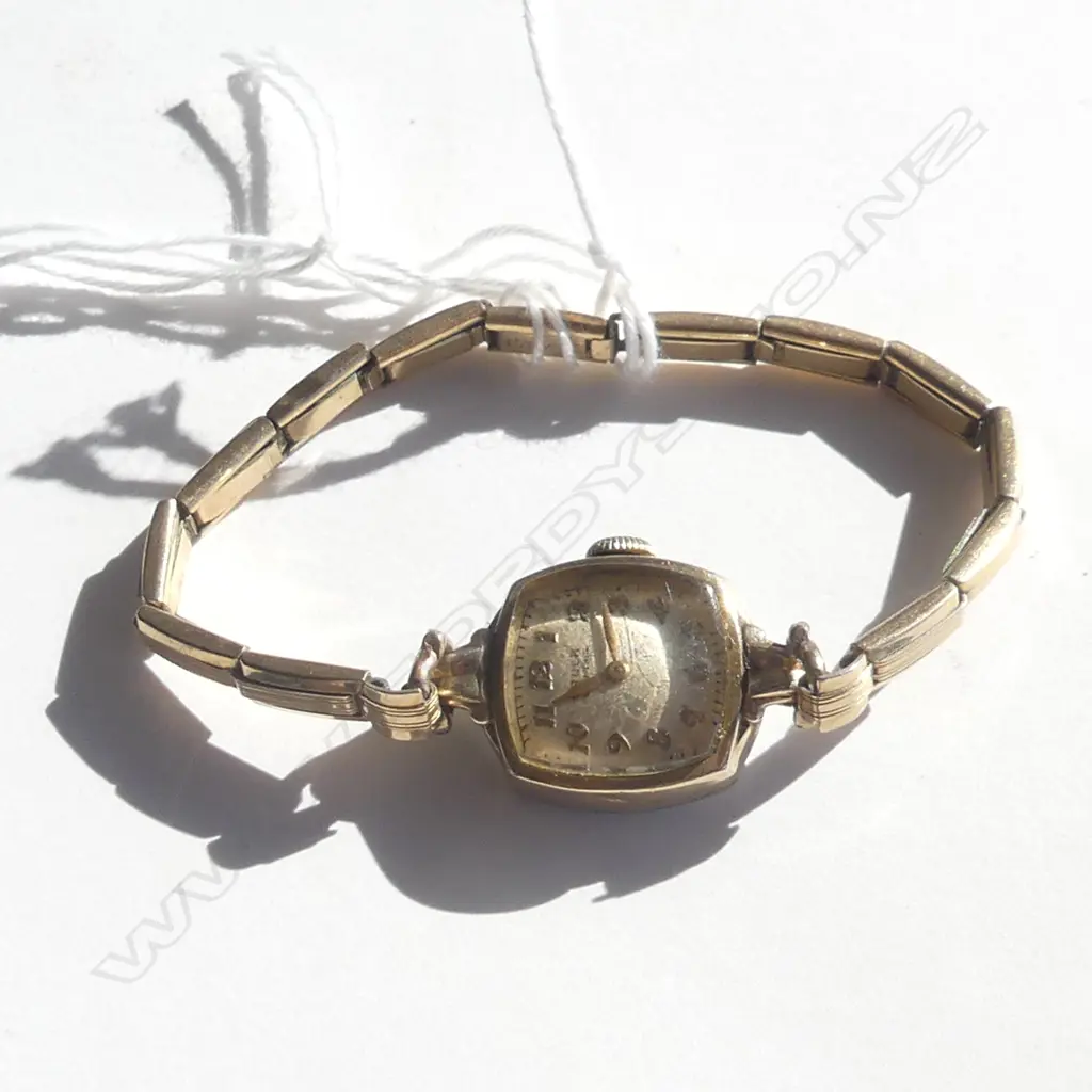 	ROLLED GOLD GRUEN 1950'S LADIES W/WATCH Image 1++