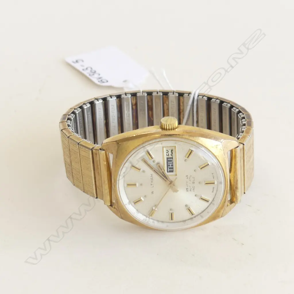VINTAGE WALTHAM MENS WRIST WATCH, WORKING Image 1++