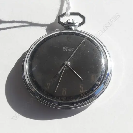 LORIX GENTS OPEN FACE POCKET WATCH W QUALITY MOVEMENT