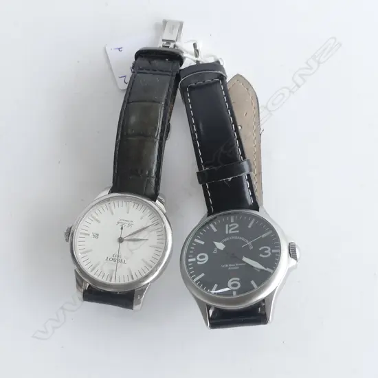 2 AUTOMATIC GENTS WATCHES; TISSOT & OTHER 